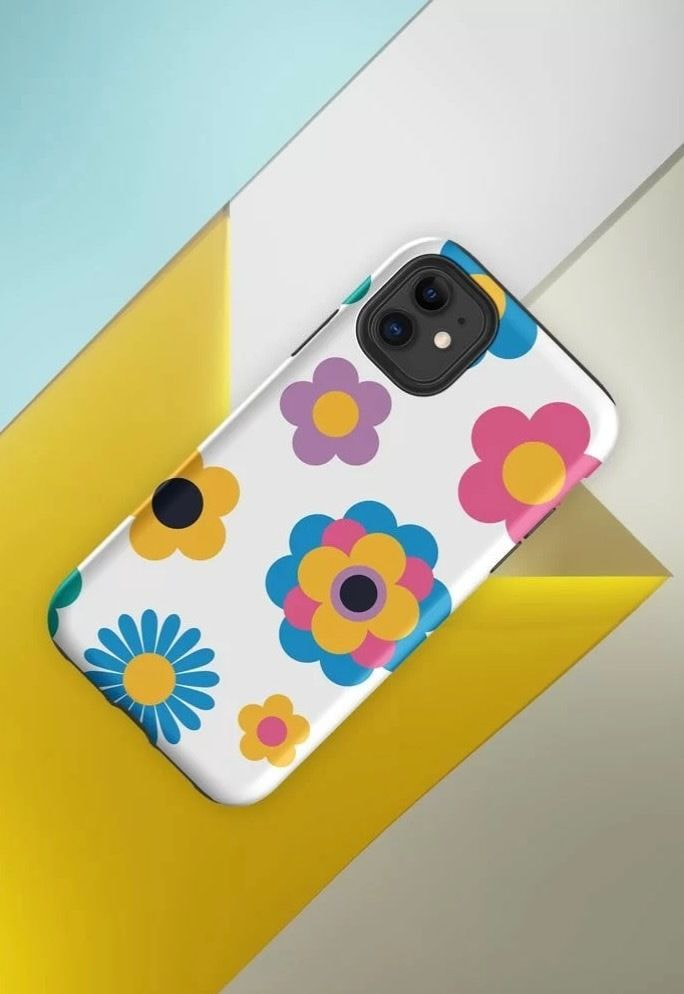 a phone case with flowers on it